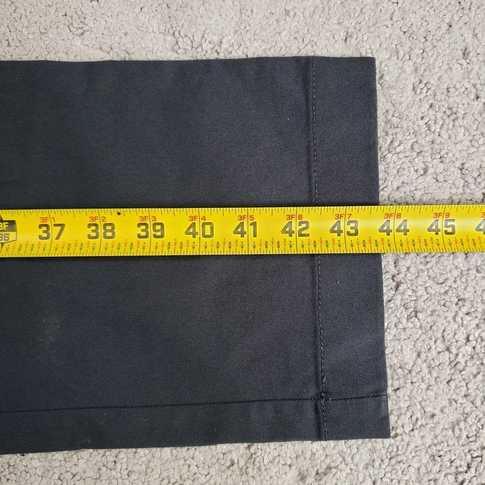 J Crew Mens Chino Pants 32X34 (FITS 33x33) Black Straight Leg Flat Front NEW